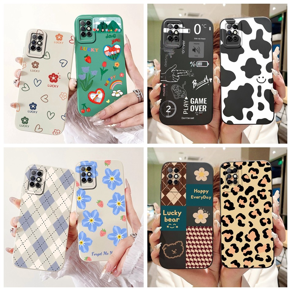 Infinix Note 8 8i X683 X683B X692 น่ารักพิมพ์เยลลี่ซิลิโคนนุ่มเคสโทรศัพท์ Infinix Note8 Note8i เลนส์ป้องกันกรณี