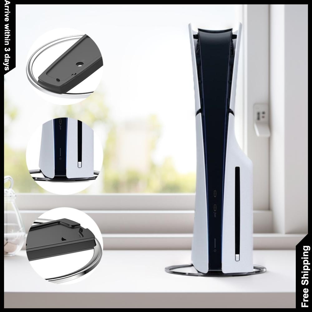 ขาตั้งแนวตั้งฐานกันลื่นที่วางขาตั้งฐานขาตั้งจอแสดงผลสําหรับ PS5 Slim คอนโซลสําหรับ Playstation 5 Slim คอนโซล