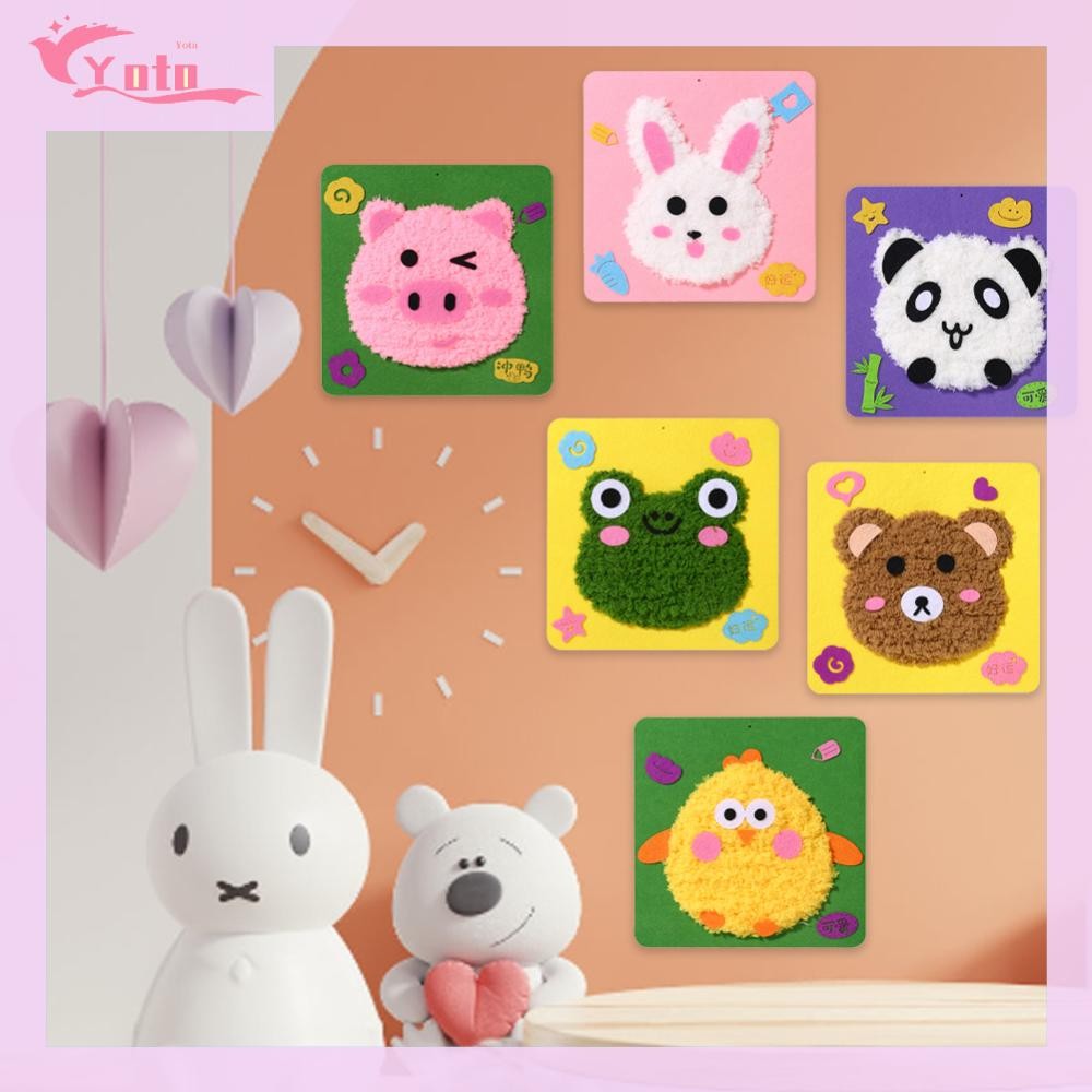 [Yotable.th] Diy Felt Painting Kit Creative Animal Needle Felting Set Needle Felting Supplies