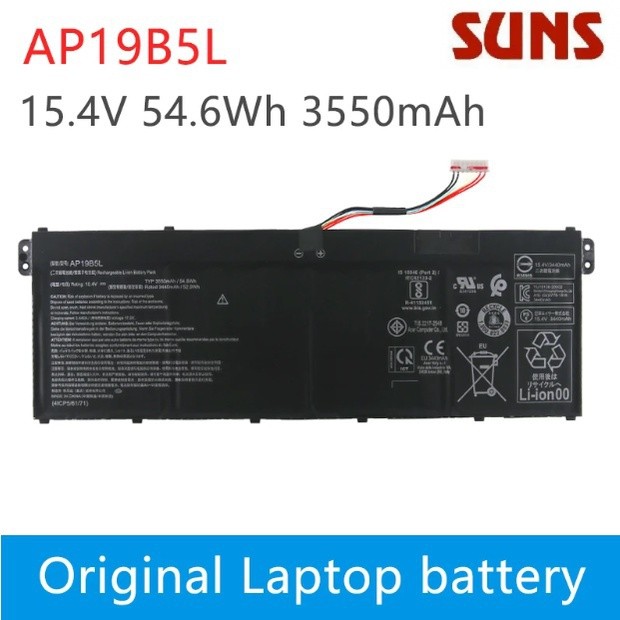 ✿แบตเตอรี่แล็ปท็อป Ap19b5l สำหรับ ACER Aspire SF314-42 A514-54 A515-55 A515-43-R5RE SP314-21N