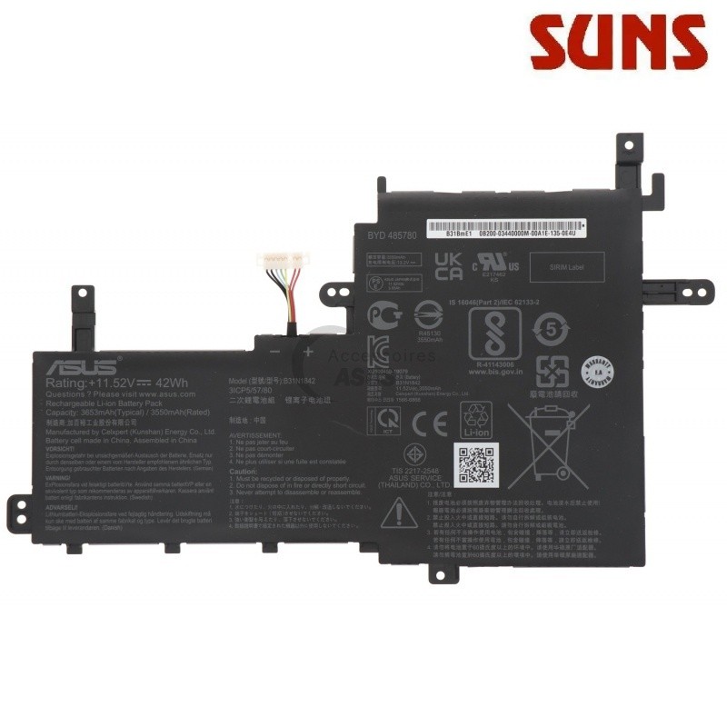 ✿แบตเตอรี่แล็ปท็อป B31n1842สำหรับ Asus S15 s531fa v531fl x531fa k513ea s531fl m513ua x513ea x513eq