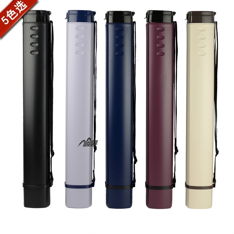 Quiver Color Square Retractable Universal แบบพกพาพลาสติกภาพวาดหลอด Moisture-Proof Bucket Drawing Paper Collection Po