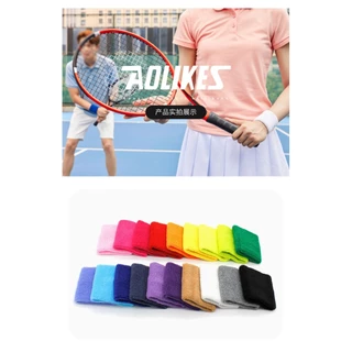 AOLIKES รุ่น 101 Sweatband ปลอกข้อมือผ้าฝ้าย ซับเหงื่อ