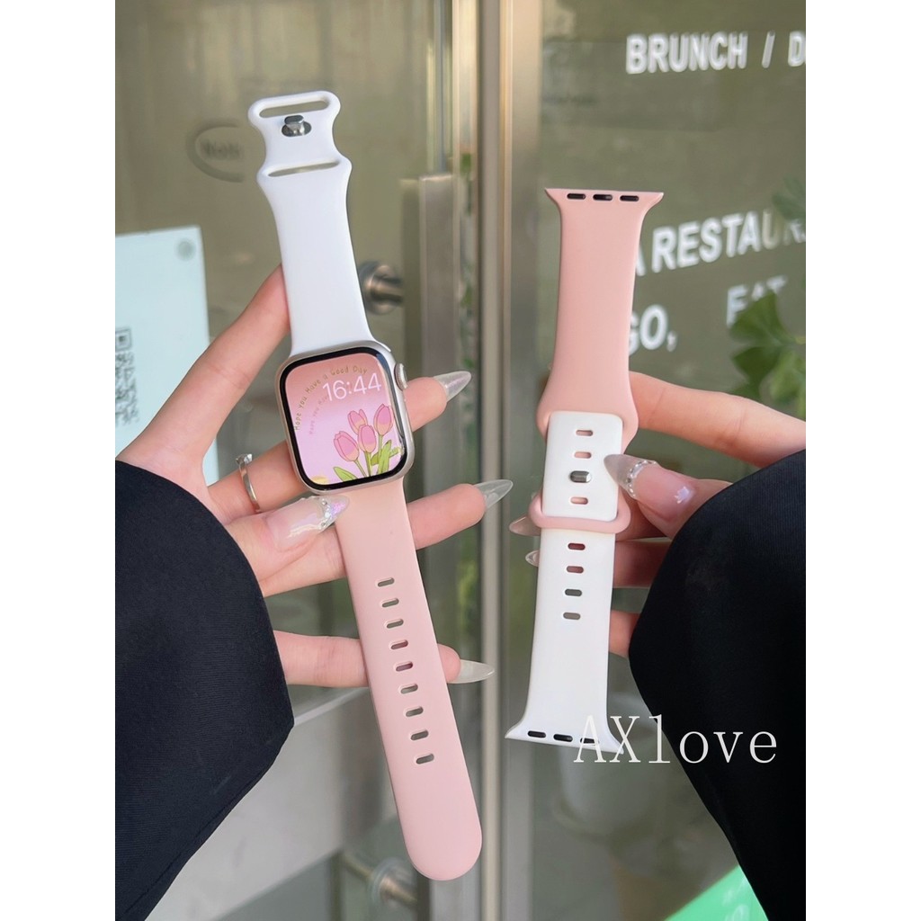 สายอ่อนสําหรับ แอปเปิล ดู ชุด 10 46 มม.49 มม.44 มม.45 มม.42 มม.41 มม.38 มม.40 มม. คอร์เรีย ซิลิโคนสร้อยข้อมือกีฬาสําหรับ ฉันดู 9 8 กับ 7 6 5 4 3 พิเศษ 2