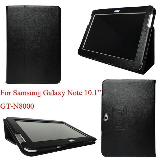 [ลดราคาต่ำ] Galaxy Note 10.1 GT-N8000 N8010 ขาตั้งเคส N8000 ขาตั้งเคสหนัง PU