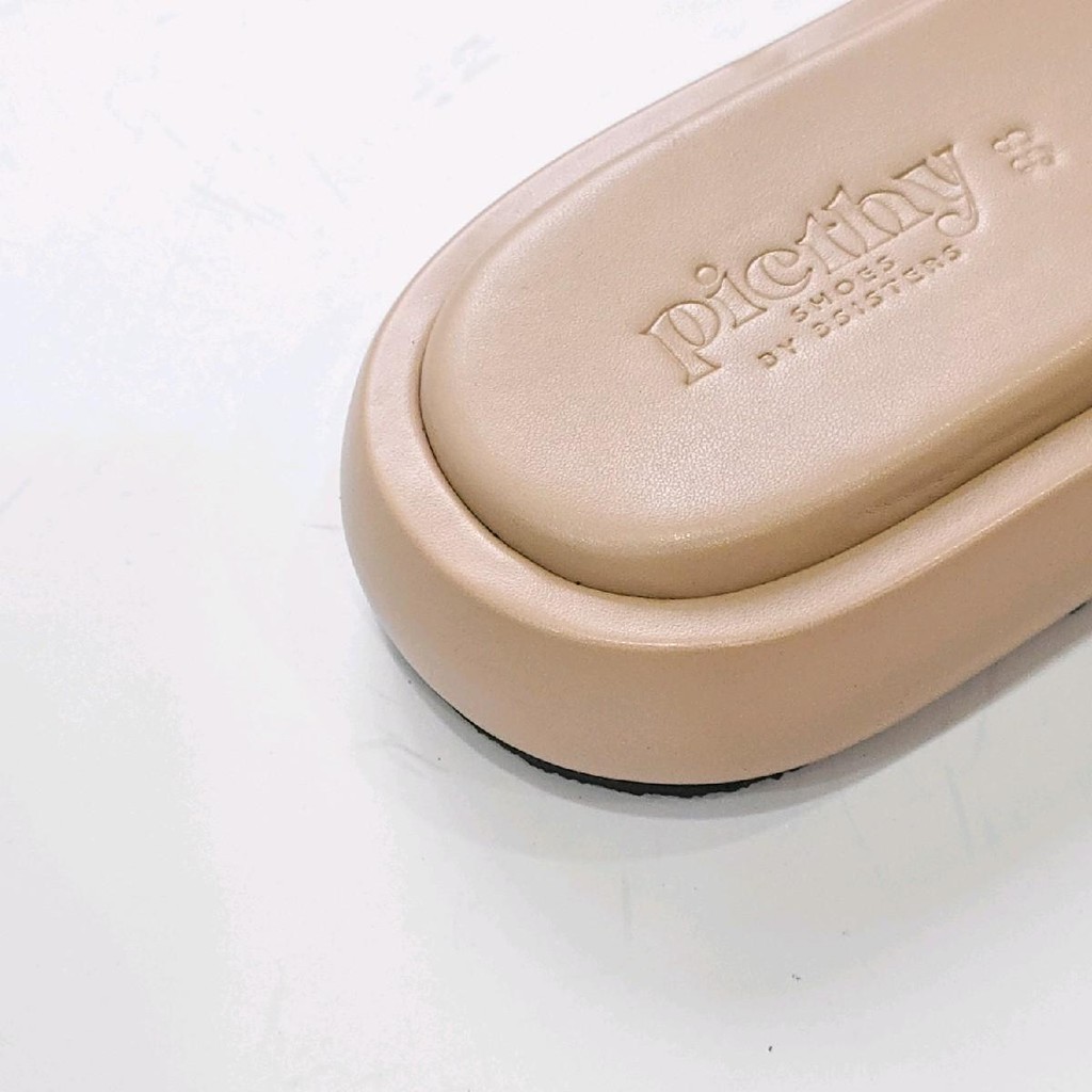 Puffy รองเท้าแตะ สี classic หน้าเท้าบุ ฟอง หน้านุ่มฟู สูง 1 นิ้ว