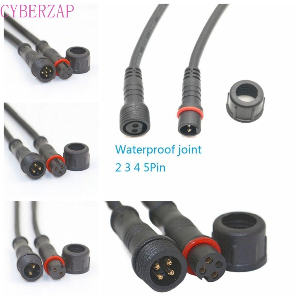 Cyberzap LED Strips ขั้วต่อชายและหญิง, ชายหญิง 2pin/3pin/4pin/5pin LED กันน้ําสายเชื่อมต่อ, PVC Docking Line 20 ซม.แถบ LED สายไฟปลั๊ก