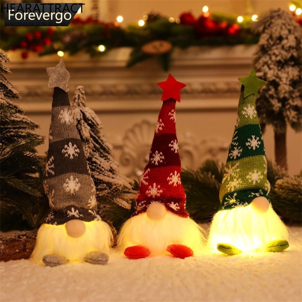 Hearatract เรืองแสง Gnome คริสต์มาส Faceless ตุ๊กตา Merry Christmas ตกแต่งบ้าน Navidad นาตาลของเล่นสําหรับปีใหม่ Xmas X8Y6