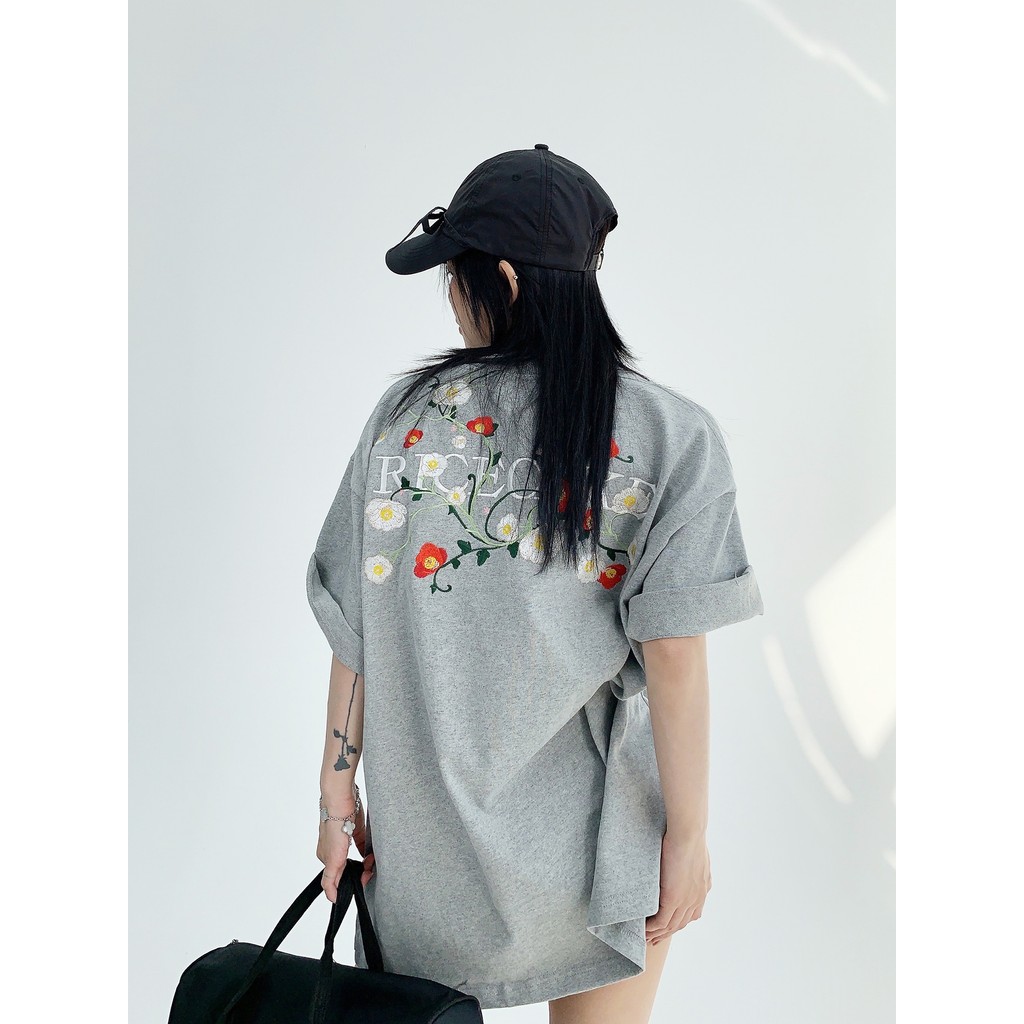 COD (จัดส่งในกรุงเทพฯ) MAO Shop Printed T-shirt，เสื้อยืดลายดอกไม้ที่สวยงาม oversize S-3XL #53651