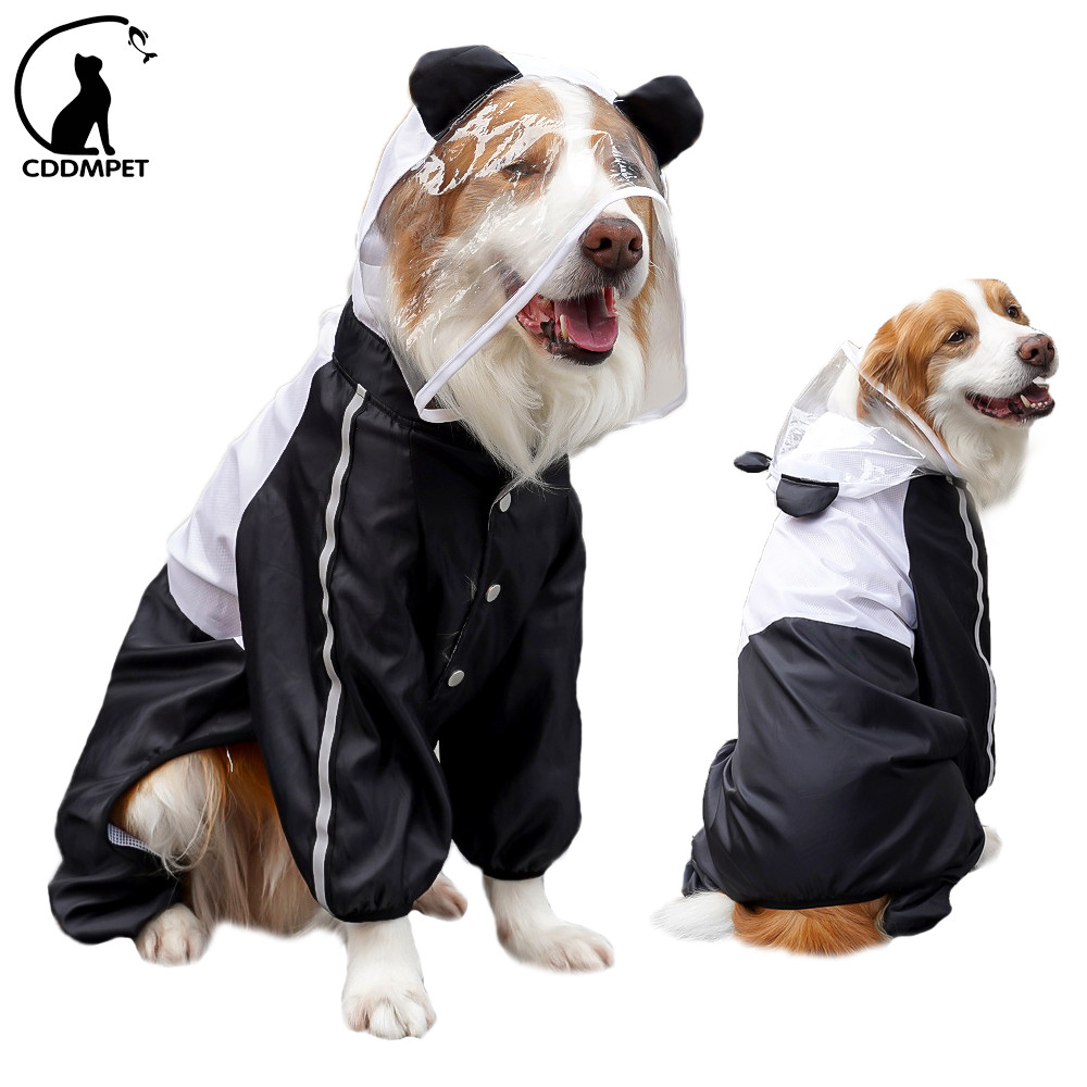 【CDDMPET】เสื้อกันฝนสุนัขสะท้อนแสงเสื้อผ้ากันน้ําสําหรับสุนัขขนาดใหญ่ขนาดเล็กโกลเด้นรีทรีฟเวอร์ลาบราดอร์
