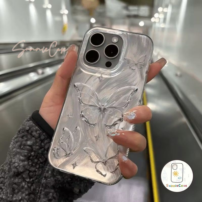 ผีเสื้อ โรแมนติก ตลกดีนะ คำนับ ฟ้าท้องฟ้า ความงาม แฟนซี Redmi 10 A1 9A 9C 12C 10C Note 8 13Pro MI 11 Lite ความหรูหรา เคส