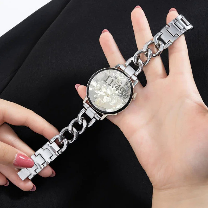 18mm 20mm 22mm Metal Strap For Huawei Watch GT4 41mm Stainless Steels Bracelet For Samsung Galaxy Wa