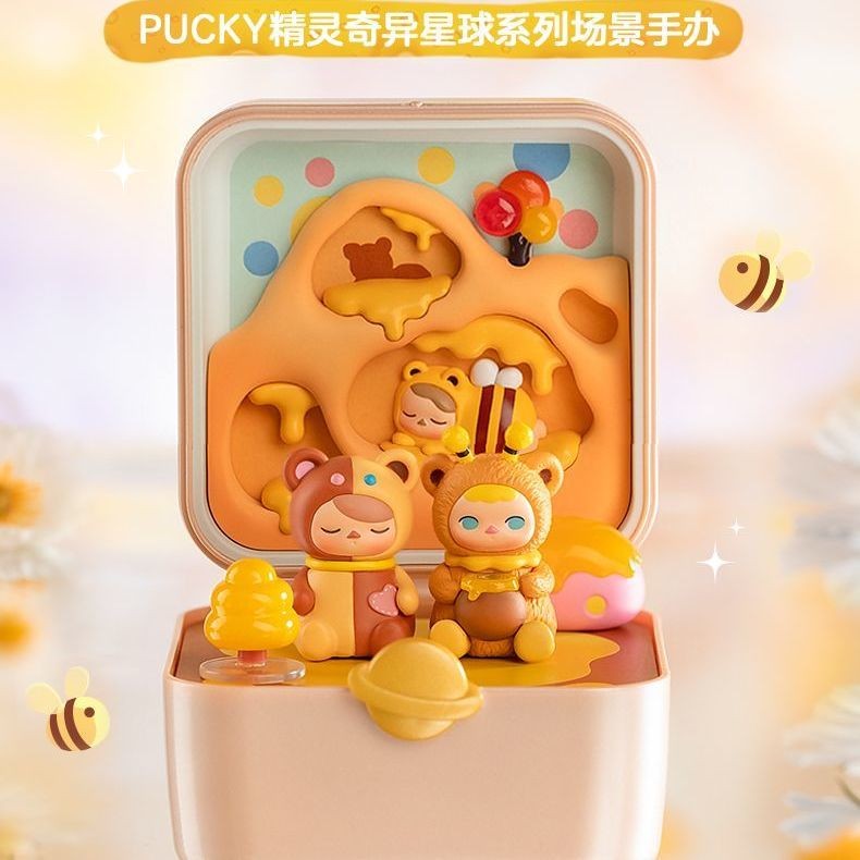 Pucky Strange Planet Series PUCKY Fairy Mystery Box ฉากรูป POPMART POPMART อินเทรนด์เล่นตกแต่ง