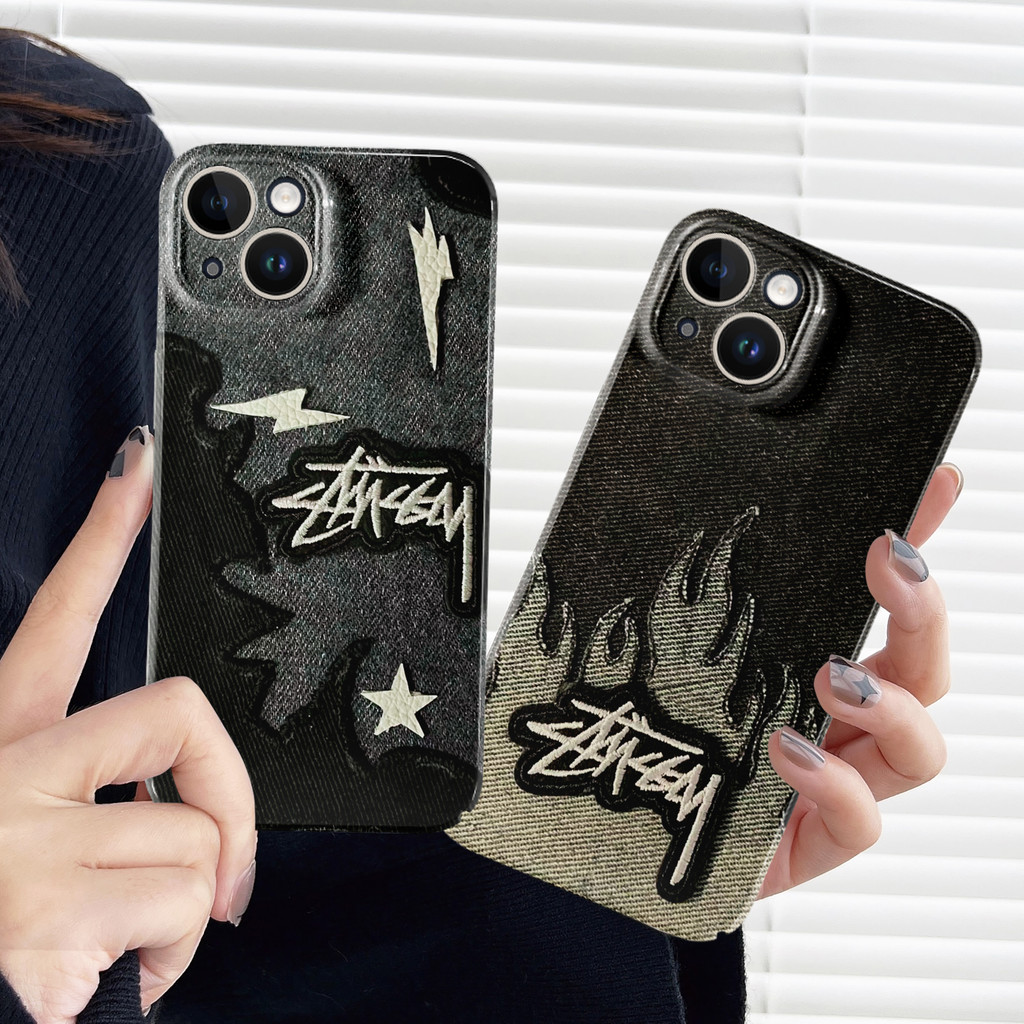 พิมพ์ลายเดนิม เคส Vivo Y35 Y21 Y20 Y17 Y16 Y15A Y1s Vivo Y22 Y51 2020 Y95 Y19 Y50 V25e Y02 V25 Y35 V20 V25 V23 Pro Glossy TPU Soft Case กันกระแทกกล้อง
