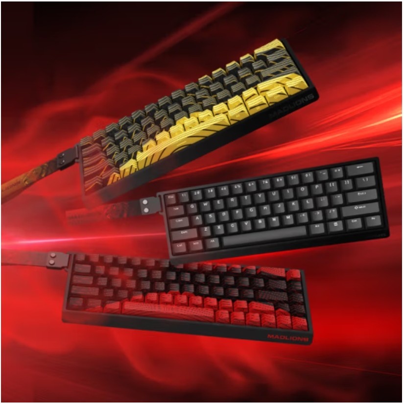Madcatz MAD 60 HE สวิตช์แม่เหล็กแบบมีสาย คีย์บอร์ดเชิงกลแบบถอดเปลี่ยนได้ร้อน