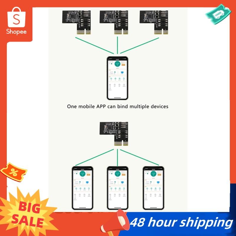 พร้อมสต็อก คอมพิวเตอร์ Remote Switch Wifi Smart PC Start Up Card Startup Card ทํางานร่วมกับ Sinilink Smart Home สําหรับ Arduino