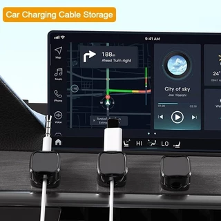 Desktop Cable Management Handy Tool Self-Adhesive Magnetic Cable Clip คอมพิวเตอร์โทรศัพท์มือถือ Da