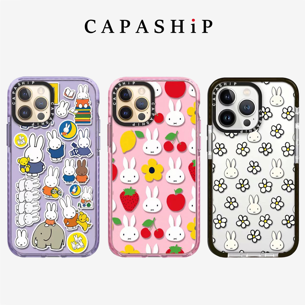 Miffy กระต่ายเคสโทรศัพท์สําหรับiPhone 16 Pro Max 16 Pro 15ProMAX 16 15 14 13 12 11 Pro Max XR IXกรณีคลุมทั้งหมดปลอกกันกระแทกป้องกันปกอ่อน