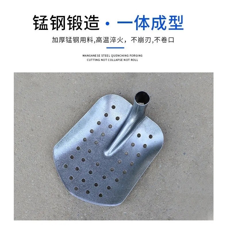 พลั่วพิเศษสำหรับการขุดท่อระบายน้ำร่องลึกที่มีรูพรุนหัวแบน ราคา ถูกที่สุด ดีลบีเคเค แกลเลอรีภาพที่ 7