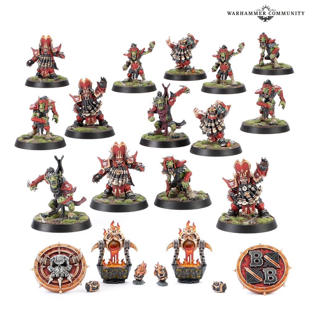 (GWพร้อมส่ง) GAMES WORKSHOP: BLOOD BOWL: CHAOS DWARF TEAM โมเดลเกมจำลอง