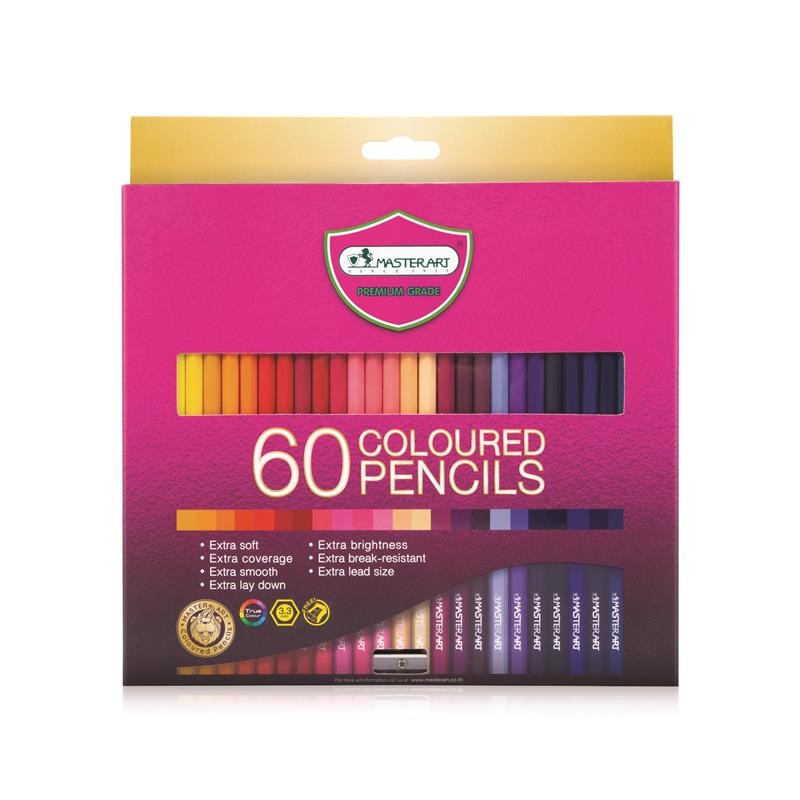 Master Art ดินสอสีไม้ยาว (กล่อง60สี) Super Premium