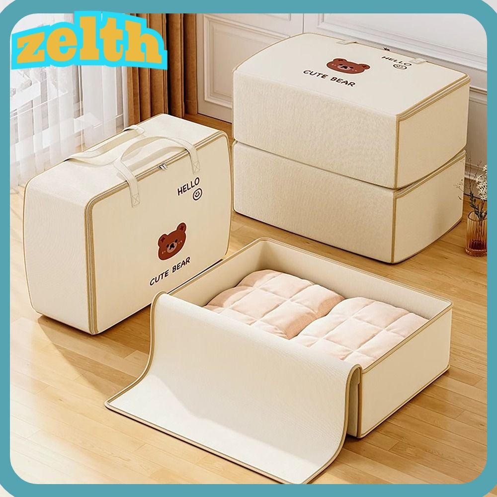 Zelth เสื้อผ้าถุงเก็บผ้านวม,ย้ายกระเป๋าเดินทางกันฝุ่น Sundries Organizer,สะดวกประหยัดพื้นที่L~XXXXL Closet Organizer for Home Travel
