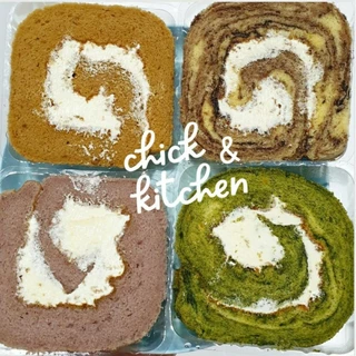 chick&kitchen : โรลชิฟฟ่อนเค้ก สูตร low fat หวานน้อย