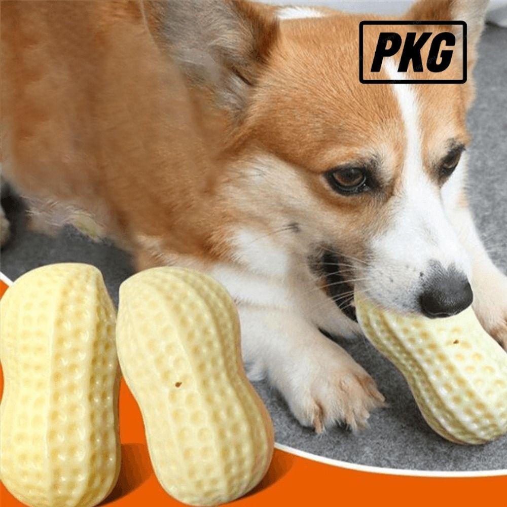 Repkg ถั่วลิสงของเล่นสุนัขสําหรับลูกสุนัขแมวบดอุปกรณ์ Squeaker สัตว์เลี้ยงของเล่น Ball