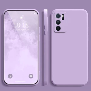 เคส OPPO A16 สีทึบ OPPO A16 เคสซิลิโคนป้องกันการตกสีธรรมดาเรียบง่าย YT