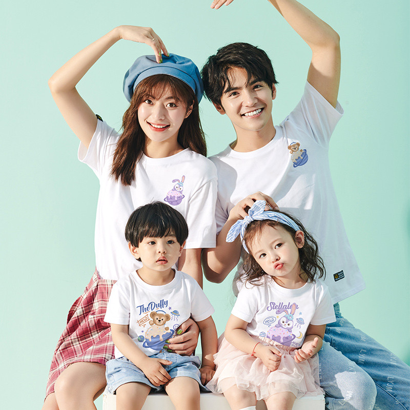 พร้อมส่ง&COD RINA STUDIO 2024พี่ชายน้องสาวแม่เด็กแขนสั้นเสื้อยืดครอบครัวจับคู่เสื้อที