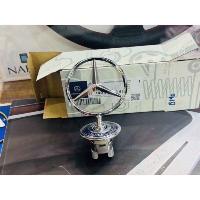ดาว ลอย ฝากระโปรงหน้า mercedess benz แท้ Logo emblem star w140 โลโก้เบนซ์