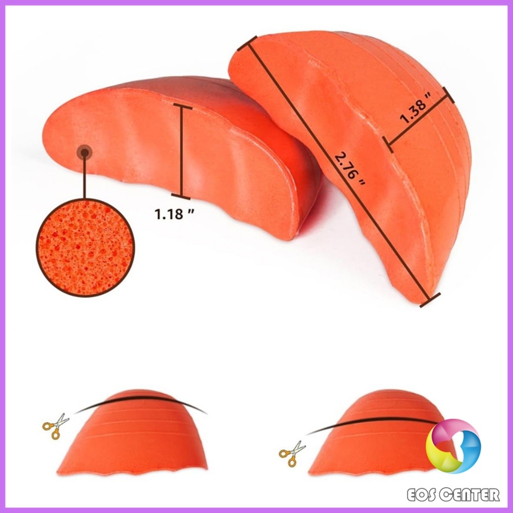 E.C. ฟองน้ำเสริมปลายเท้า แก้รองเท้าหลวม กันกัด (1แพ็ค มี 2ชิ้น) PUไม่ยุบ Women insoles