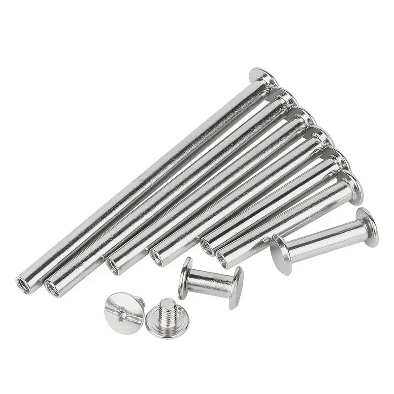 5/10X M5x6-60mm 304 Stainless Steel Leather Bag Belt Photo Scrapbook Album Book Post Binding Screw C