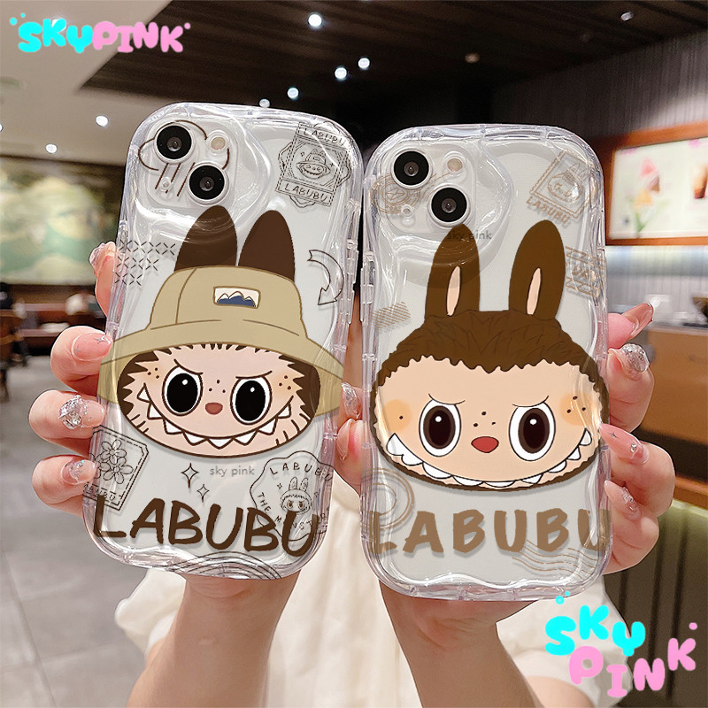 สวย Labubu สําหรับ OPPO A7 A78 A15S A52 A12E A76 A93 A5S A16 A12 A3S A17K A15 A38 A94 A17 A18 A57 A9