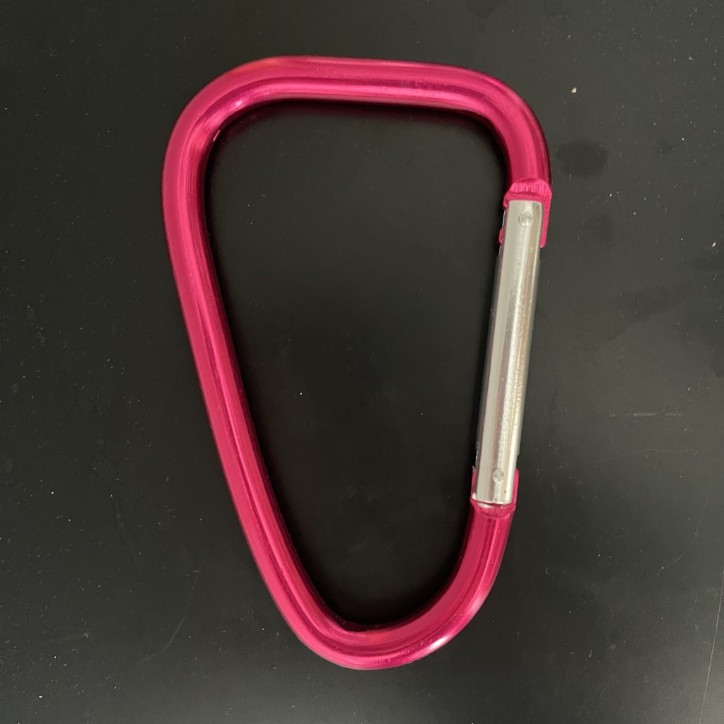 20 ซม.ขนาดใหญ่ D-shape อลูมิเนียม Carabiner กระเป๋าช้อปปิ้ง D Hook Soft Handle Outdoor Camping หัวเข็มขัดพวงกุญแจคลิป