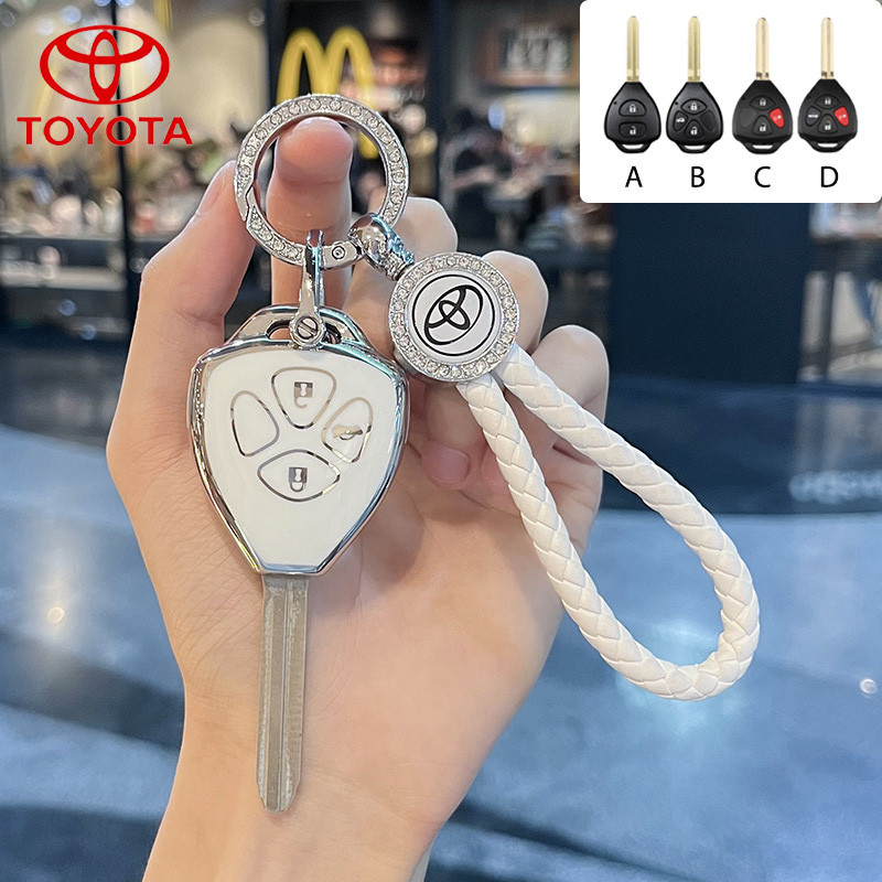 ฝาครอบกุญแจรถtoyota เหมาะสําหรับTOYOTA RAV4/hilux SW4/etios/hliux 2009-2014 พวงกุญแจรถTPU