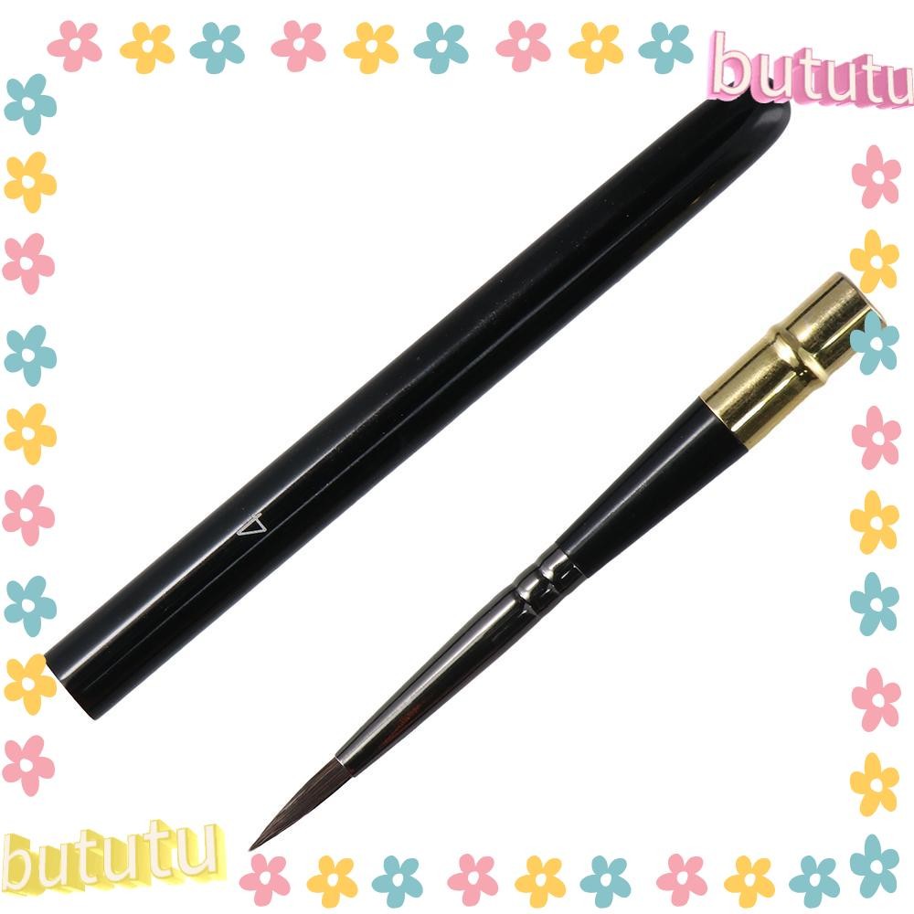 Bututu Travel แปรงสีน้ําอะคริลิคสีน้ําชุดแปรงผมรอบแปรงทาสี