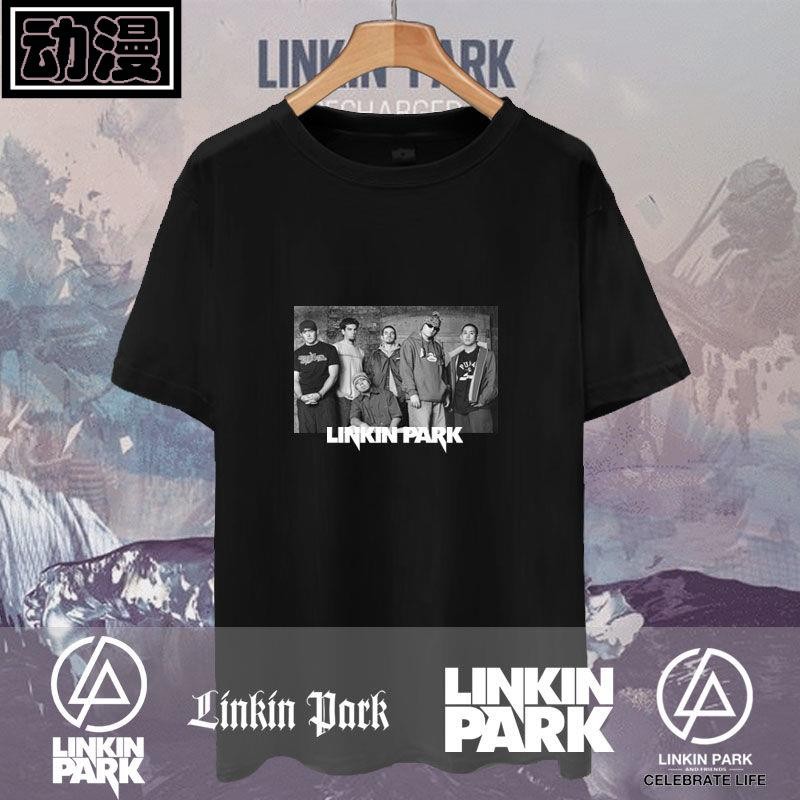 Linkin park linkin park linkin park Road of Revolution Rock เสื้อยืดแขนสั้นผ้าฝ้ายแท้ผู้ชายผู้หญิงคร