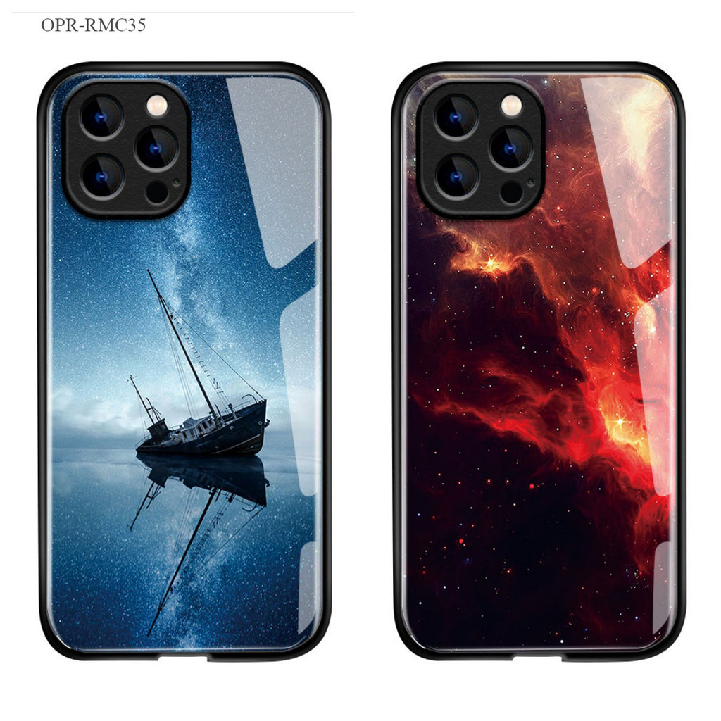 Realme 8 7 C35 C2 Pro 5G เคสเรียวมี Hard Glass Case