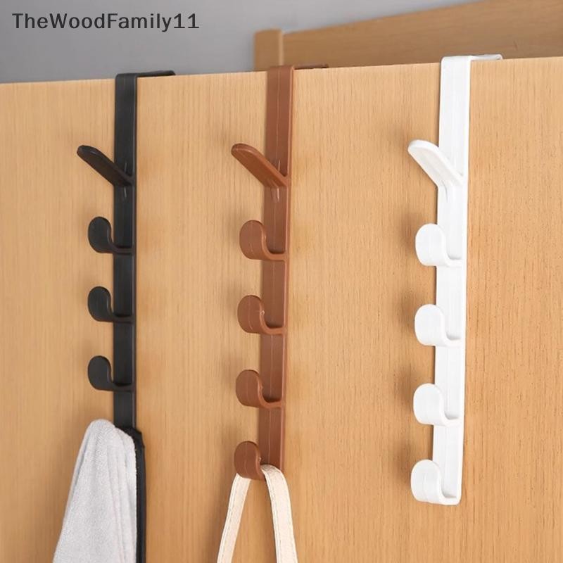 Tt Fivesegment ประตู Hook Coat กระเป๋าผ้าเช็ดตัวหมวกผมวงไม่มีรอยต่อผู้ถือบ้านห้องนอนองค์กรจัดเก็บพลาสติก Pure สี Rack TH