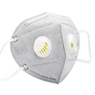 Mask KN95 ติดสองวาล์ว 7ชั้น หน้ากากคาร์บอนป้องกันฝุ่นละออง PM2.5 กลิ่น ควัน ไอเสียทางอุตสาหกรรม