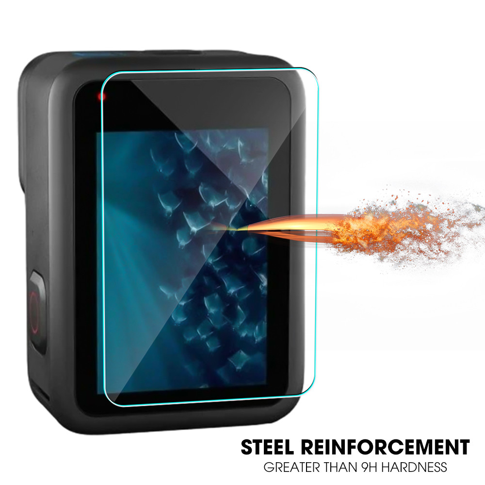 6/2 ชิ้น/เซ็ตกระจกนิรภัยสําหรับ GoPro HERO 4K - ฟิล์มกันรอยแบบเต็มหน้าจอ - ป้องกันรอยขีดข่วน - ฟิล์มแบนกันกระแทก - เลนส์ - สําหรับ GoPro HERO 4K Black - รูปที่ 7