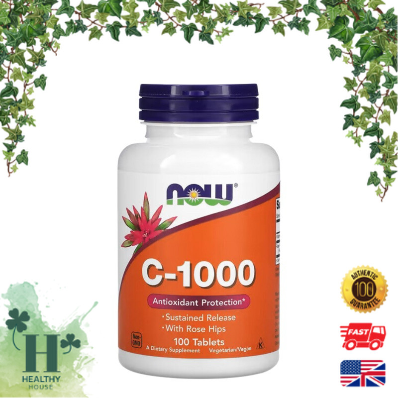 พร้อมส่ง NOW foods C-1000 C1000 วิตามินซี 100 Tablets c 1000