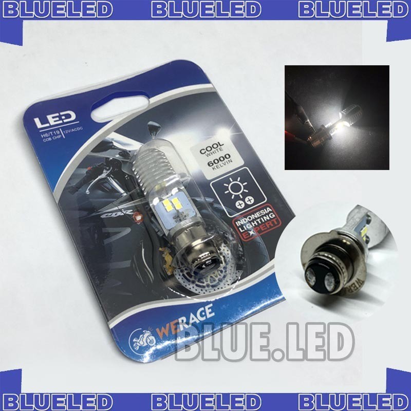LED HEADLAMP BULB H6 รุ่น T19 COB CHIP M2B SUPER BRIGHT WHITE