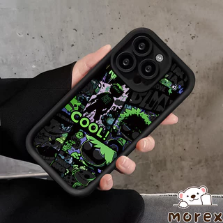 เย็นกราฟฟิตี้การ์ตูนปีศาจ้เคส Redmi 15 14 13 C 10A 12C 12 9A 9C 9 10 10C A1 Note 14 13 11 10 12 9 Pro 10s 11s POCO M3