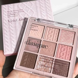 kk sale: อายแชโดว์ พาเลตอายแชโดว์กันน้ำ พาเลทอายแชโดว์ 9สี เนื้อกลิต​เตอร์​ สีสวย Y997