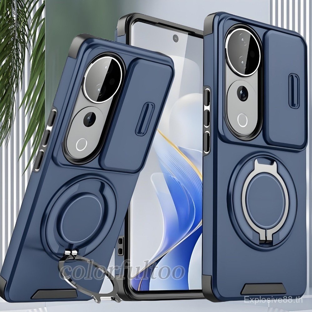 เคสโทรศัพท์สําหรับ Infinix Smart 10 Plus Smart10Plus 2025 เคสโทรศัพท์เกราะกันกระแทก Funda ปลอกรถแม่เหล็กผู้ถือแหวนสไลด์กล้อง Coque ปกหลัง