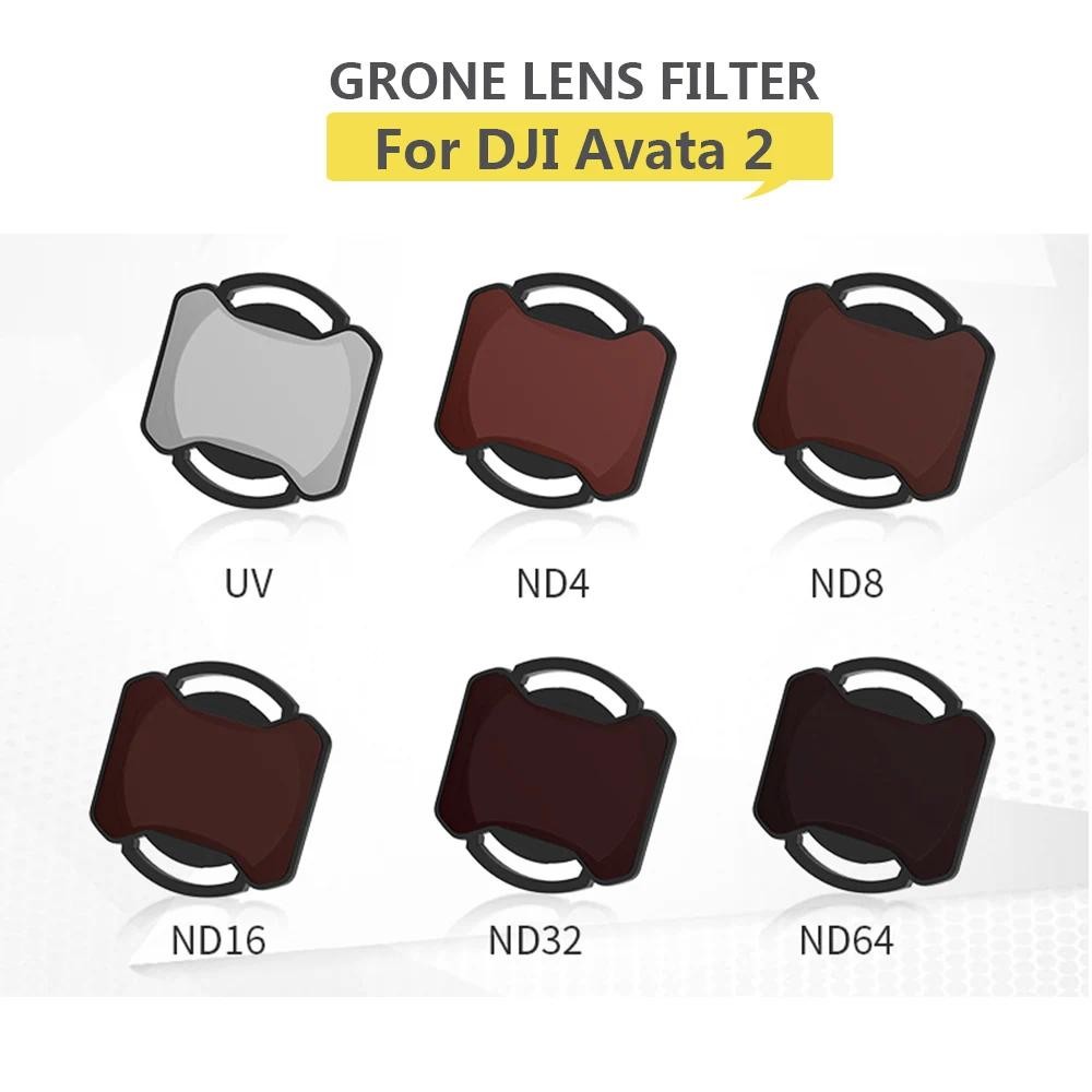 ตัวกรองเลนส์สําหรับ DJI Avata 2 UV ND4 ND8 ND16 ND32 ND64 ชุดกรองกล้องสําหรับ DJI Avata 2 Drone Gimb
