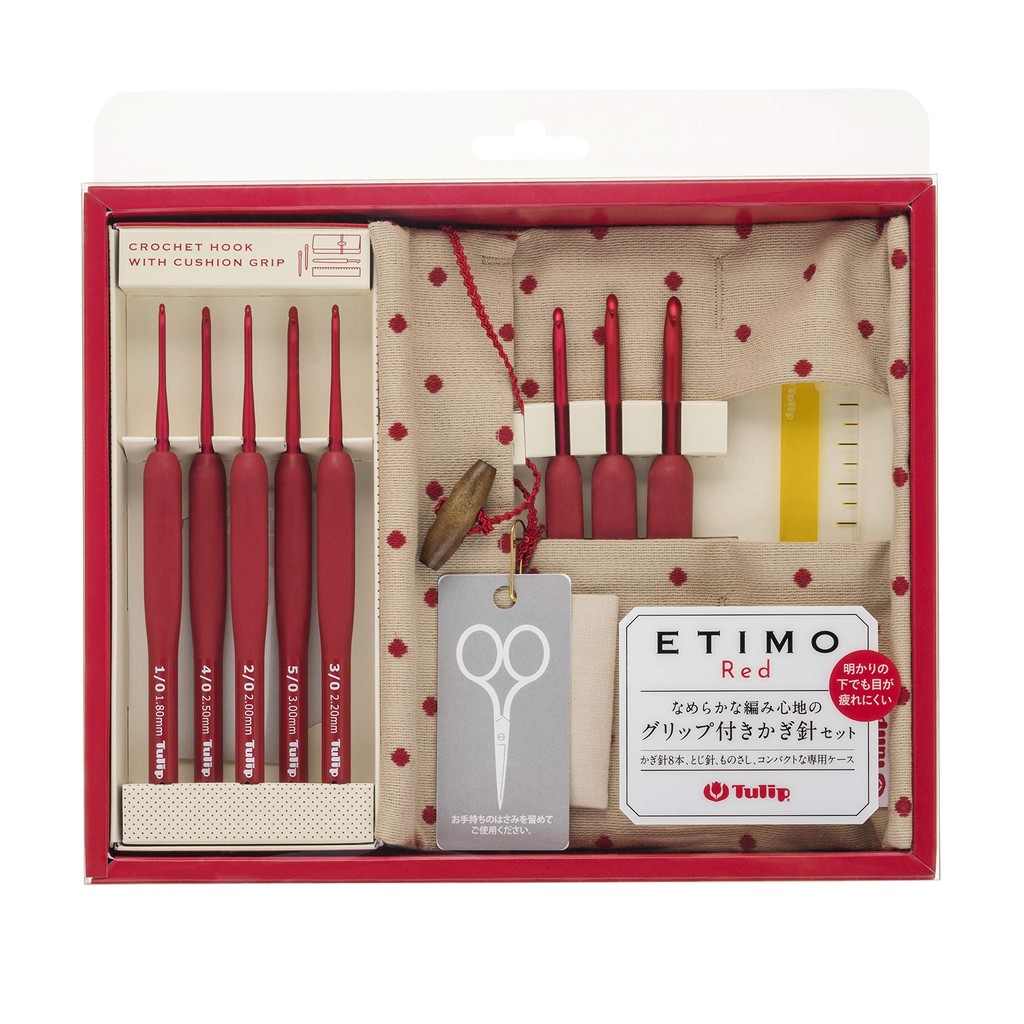 โครเชต์ Etimo Red Crochet Set สีแดง Tulip TED001 TED001