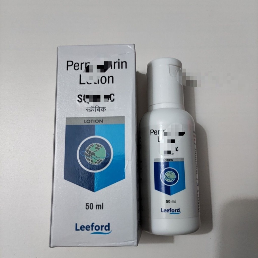 SCRABIC Permethrin 5% โลชั่น 50 มล. Anti-itchi และ Anti-scabsSCRABIC ทําลายเหนือ灵พิมพ์ 5% 乳液50มล.